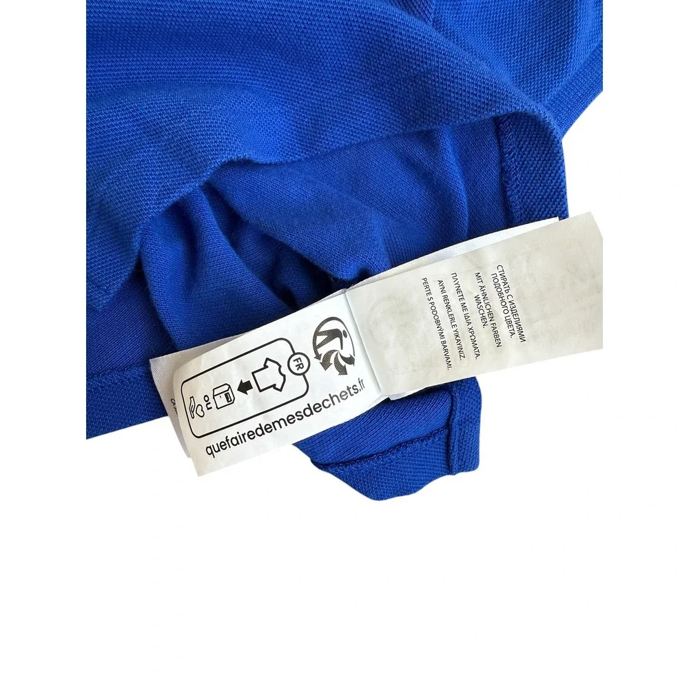 Vintage Ralph Lauren Polo Bear Shirt Royal Blue Short Sleeve 6M Kids